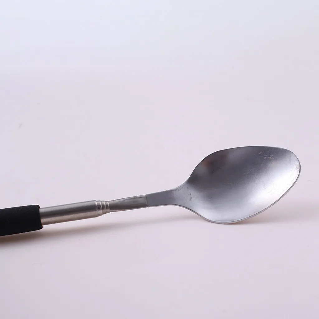 Забавная ложка длинной Выдвижной Телескопический Freeloader Trick Шутки инструментов