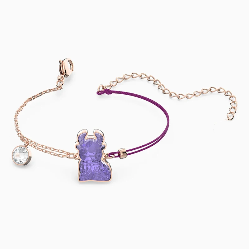

2021 New Exquisite Chinese Zodiac Purple Oxen Charming Jewelry Sets Romantic Valentine's Day