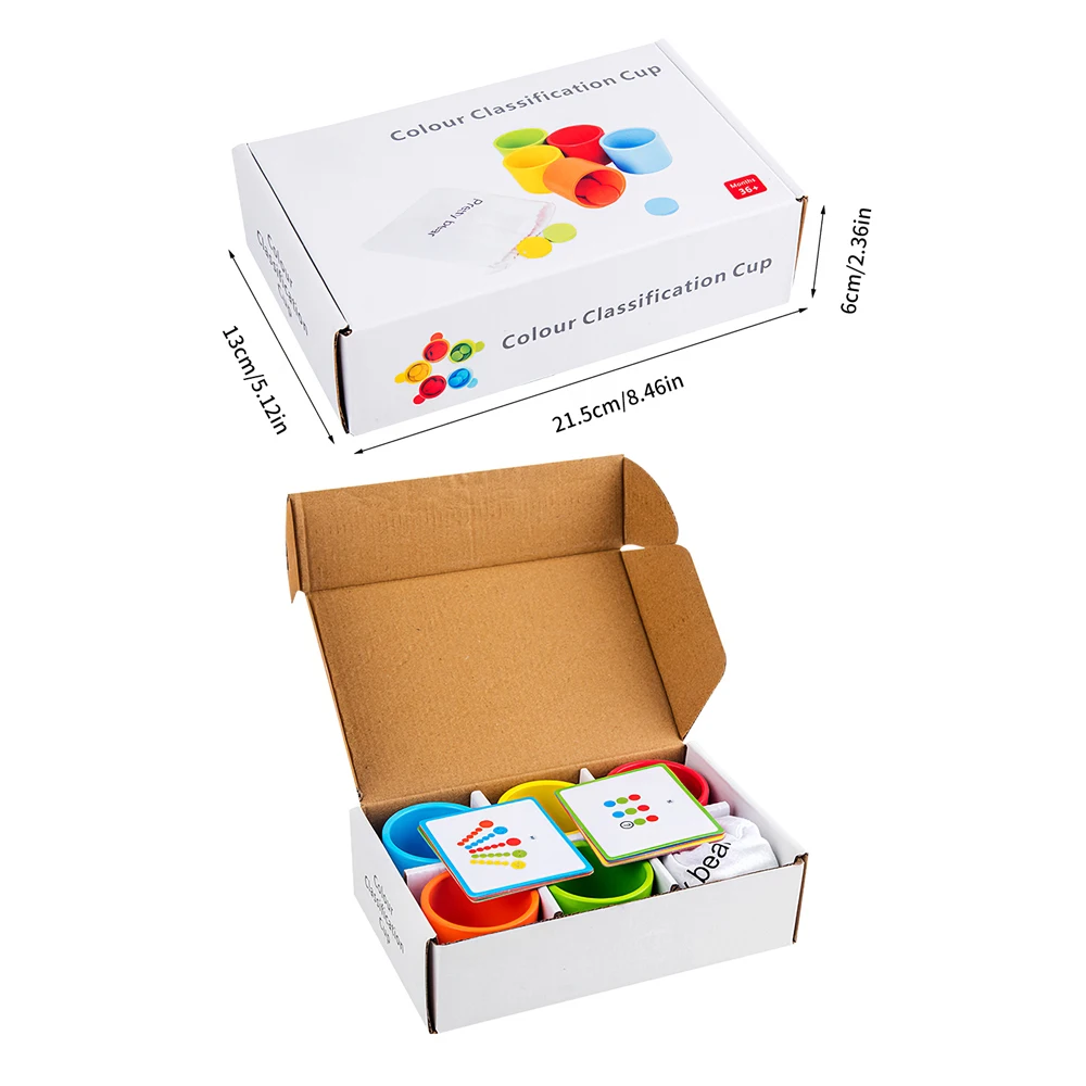 

Kids Color Classification Game Educational Supplies Wooden Baby Preschool Montessori Toy Infant Material Toys Children Gift