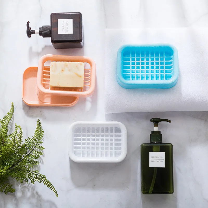 Двойной дренаж для мыла коробка пластиковая Ванная комната Туалет