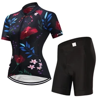 new 2020 summer women short sleeve cycling clothing breathable quick dry mountain bike mtb bicycle wear cycling jersey suit