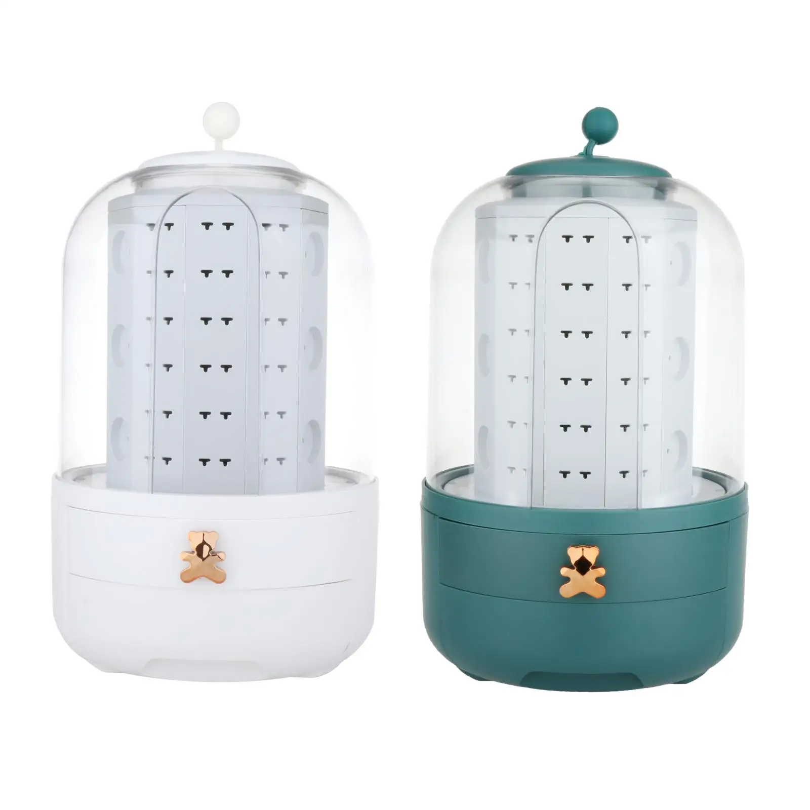 

Necklace Jewelry Display Earrings Rack Stand Box Ring Showcase Organizer Box
