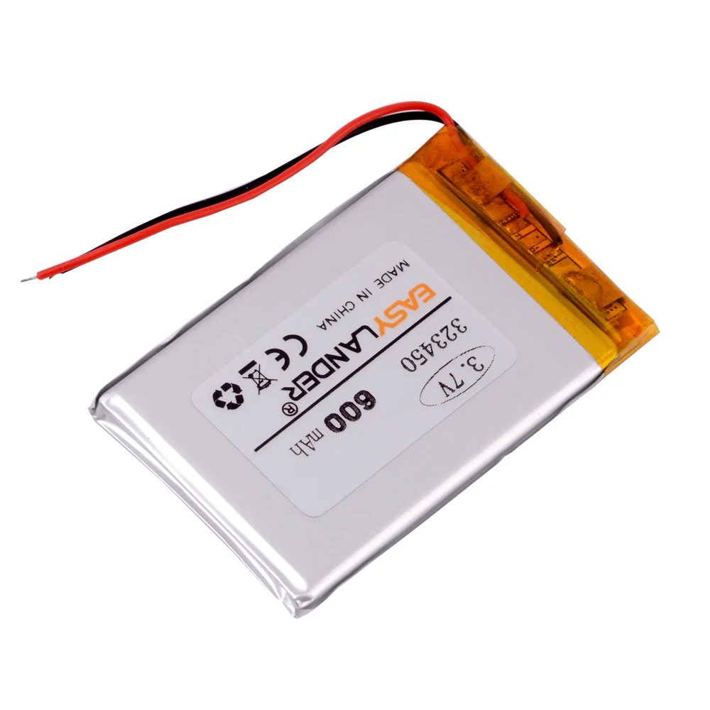 323450 3 7 V 600mAh перезаряжаемый литий полимерный аккумулятор для SONY MP3 игровой плеер