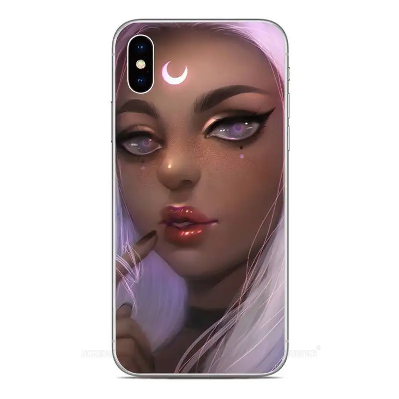 

European and American style girls face Phone Case For Clear-Iphone 5s 6 6s 7 8 11 12 X Xs Xr Pro Plus Max Mini Fundas Cover