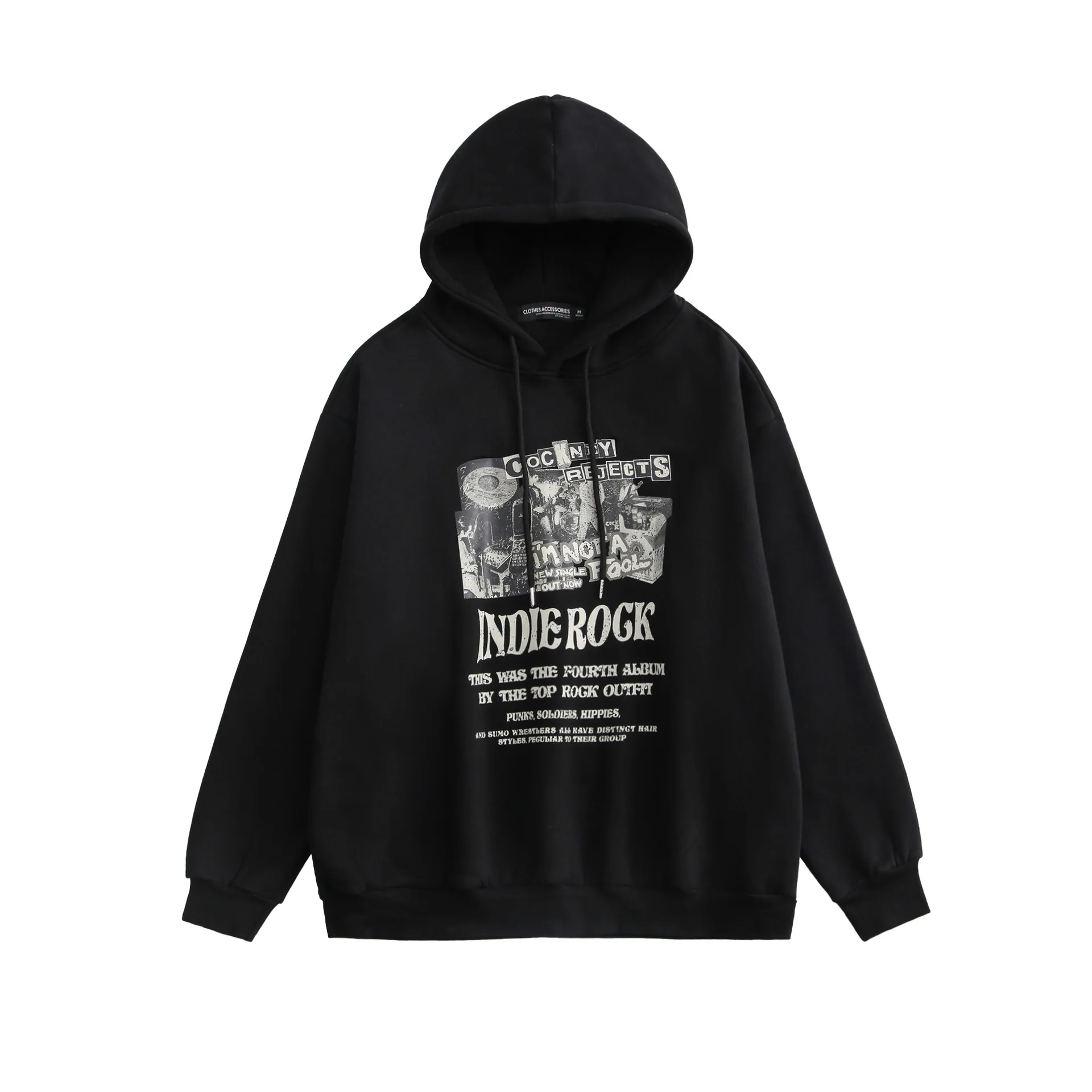 

Autumn vintage women with fleece hoodie lovers hoodie oversize long sleeve coat