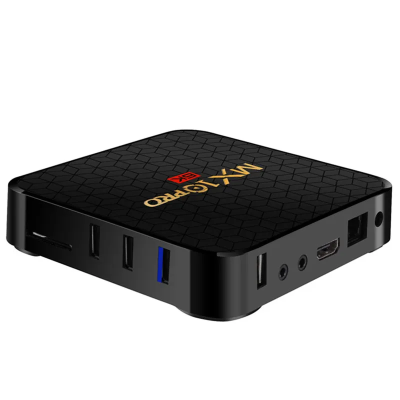 Caixa de tv inteligente mx10 pro 6k android 9 0 allwinner h6 четыре ядра 4 Гб ОЗУ 64 32 ПЗУ usb3.0 Wi-Fi 3d uhd h.265 |