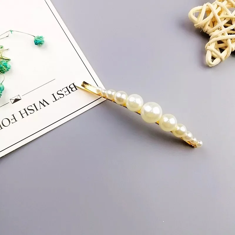Девушка жемчуг заколка для волос Blingbling заколка шпилька для волос из сплава металлов Стразы головные уборы роскошные женские модные аксессуары для волос вечерние головные уборы - Цвет: 18