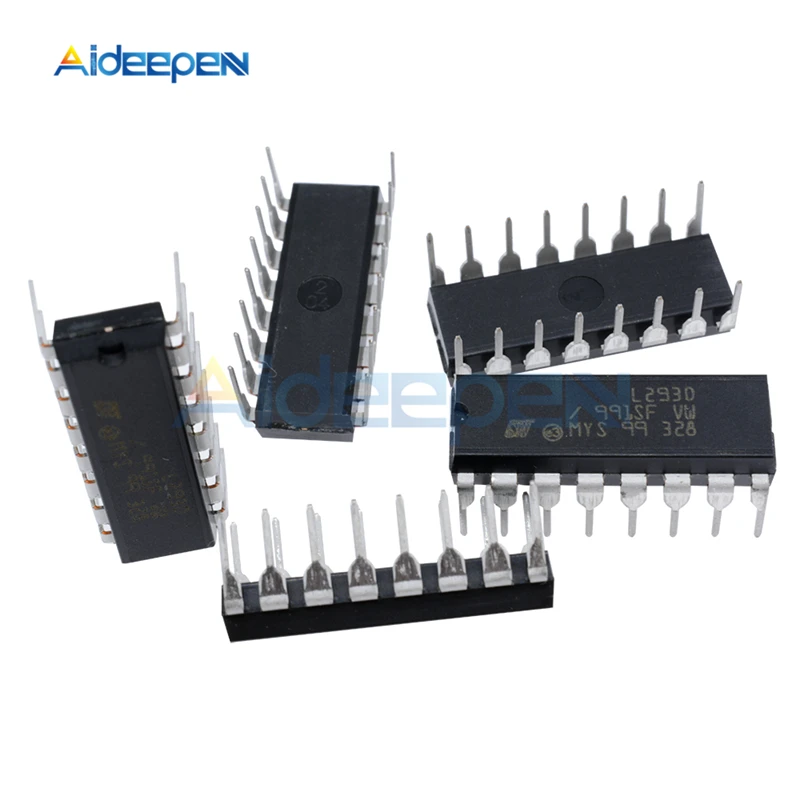 5 шт./лот L293 L293D чип привода драйвера двигателя IC PAR PusH Pull 4 канальный модуль DIP DIP16 16