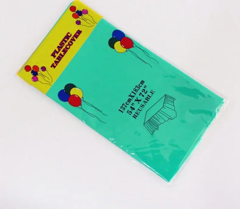 

Table Cover Solid Color Tablecloth Birthday Party Supplies Wedding Decoration 137 * 183cm Disposable Tablecloths Christmass