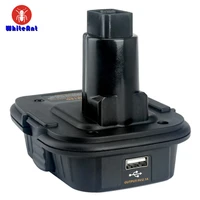 battery adapter with usb port for dewalt 20v li ion battery convert to 18v nicd nimh power convertor de9039 de9095