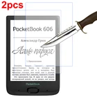 2 упаковки 6 дюймов Защитная пленка для экрана из закаленного стекла для pocketbook 606 PB606 считыватель электронных книг