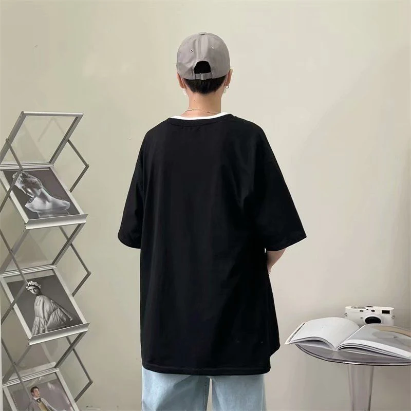 Футболка Мужская/женская с мультяшным аниме принтом оверсайз|Мужские футболки| |