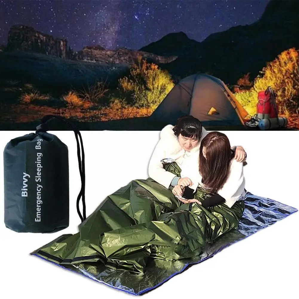 

1 Pc Portable Pet Emergency Outdoor Survival Sleeping Warm Outdoor Blanket Keep Camping Waterproof Thermal Tool Bag Hiking S0l5
