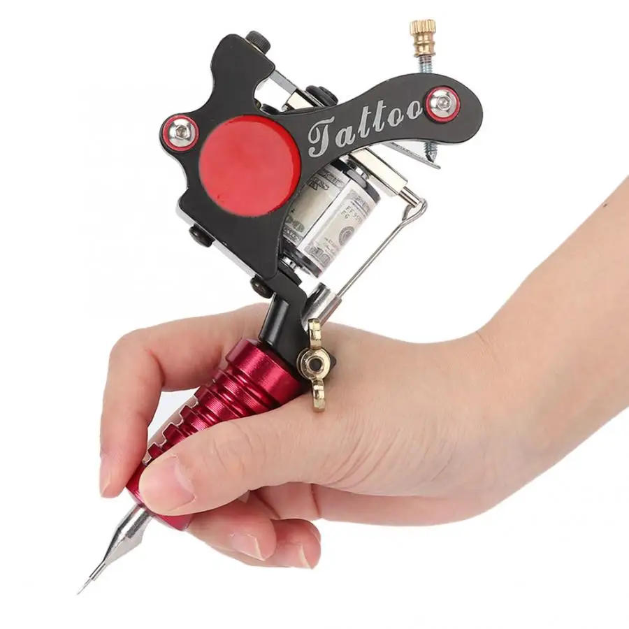 Оборудование для татуировки Полный комплект иглы ручка педаль пигмент крюк