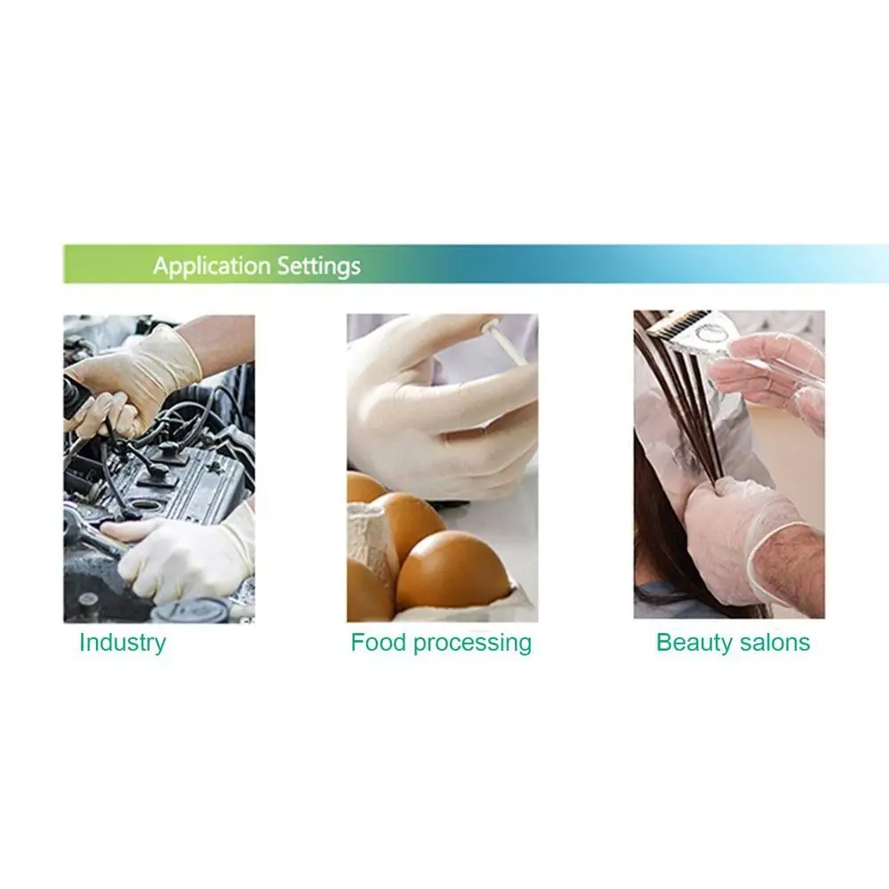 

100 PCS/lot Nitrile Gloves Disposable Household Cleaning Food Baking Gloves Safety Resistance Static Work Gloves