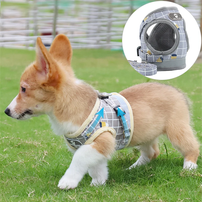 

Dog Vest Reflective Mesh Puppy Harness Adjustable Dog Harness Safety and Breathable Pet Supplies for Small Medium Large Dogs