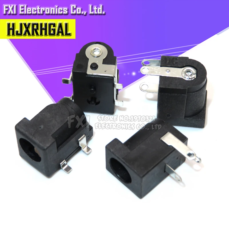 10 шт. DC 005 DC005 DC050 разъем питания 5 2 1 мм 4 контакта SMD/DIP медь ноги новый