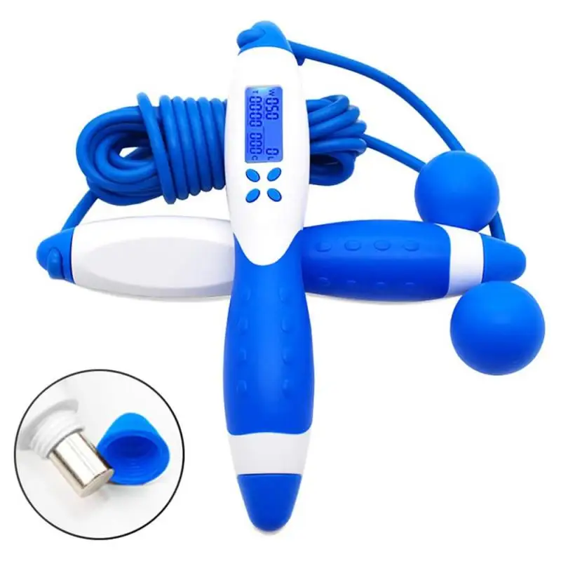 

Скакалка Беспроводная многофункциональная с магнитным управлением, электронный шнур с подсчетом калорий и четырьмя клавишами