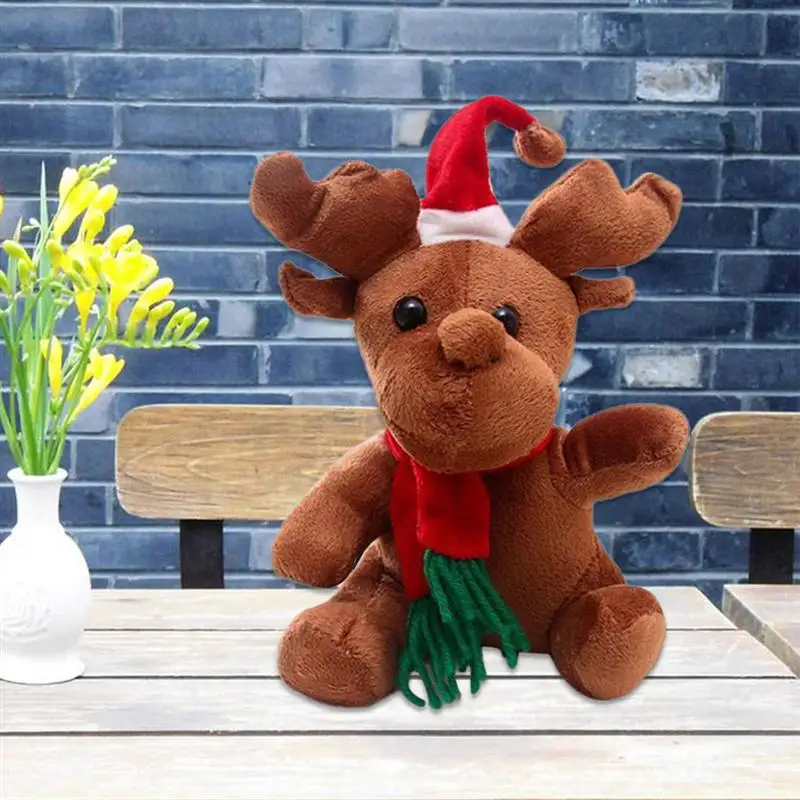 Милый олень плюшевая кукла игрушка с музыкой мультфильм очаровательная животное