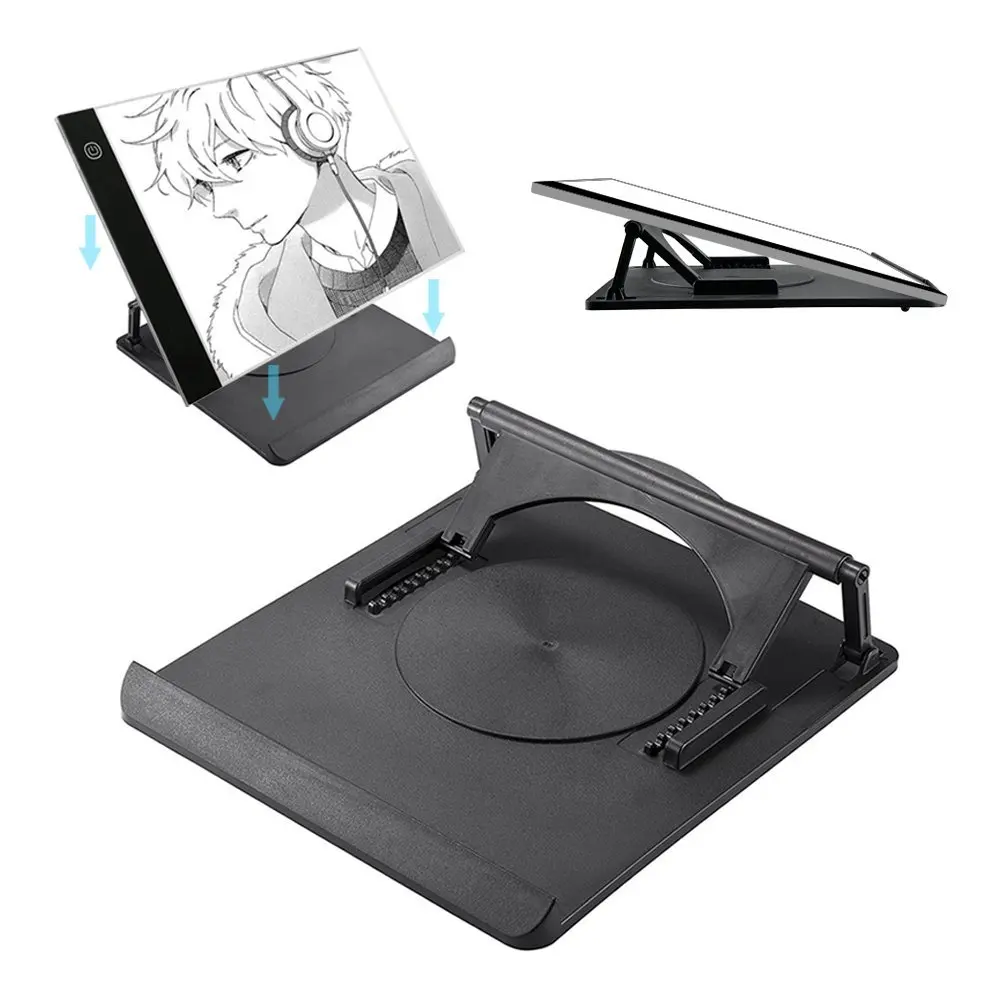 

A4 A3 Led Light Pad diamond painting Box multifunction rotate 360 adjustment LED drawing board light tracking holder rotates