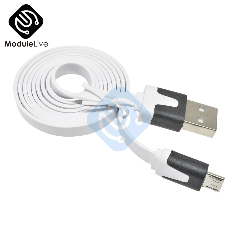 1 м 3.3ft провод Micro USB синий для Wemos D1 мини NodeMcu проводной кабель