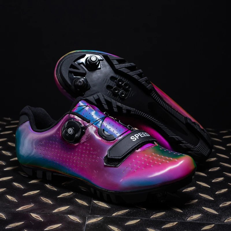 

New Professional Luminous MTB Cycling Road Bike Shoes Unisex Breathable Self-Locking Bicycle Cleat Shoes Sports Cycling Sneakers