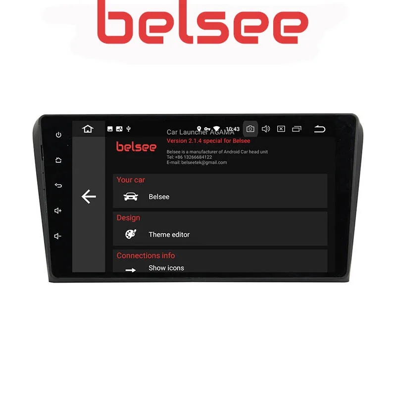 Belsee Ram 4G+ 64GB Android 9,0 Авто радио мультимедиа Naviation " ips экран для Mazda 3 2003 2004 2005 2006 2007 2008 2009