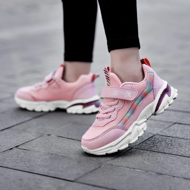 

Girls Sports Shoes Breathable Non-slip Girls Casual Shoes Children's School Running Chaussure Enfant Fille Walking Shoes Girls