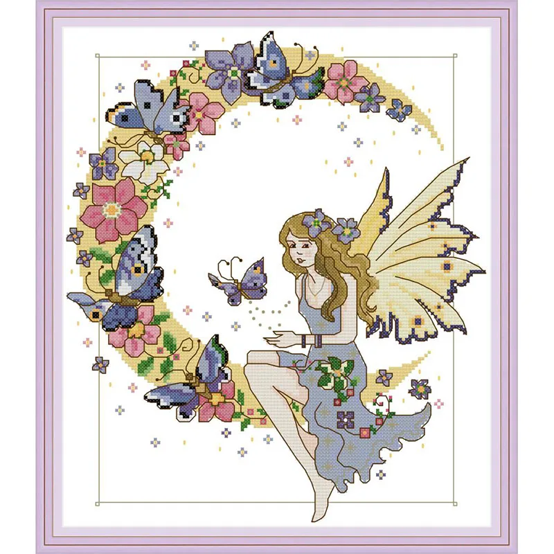 RA279 Everlasting love Butterfly сказочные китайские наборы для вышивки крестом экологический хлопок с печатью 11 DIY рождественские Свадебные украшения - Цвет: RA279