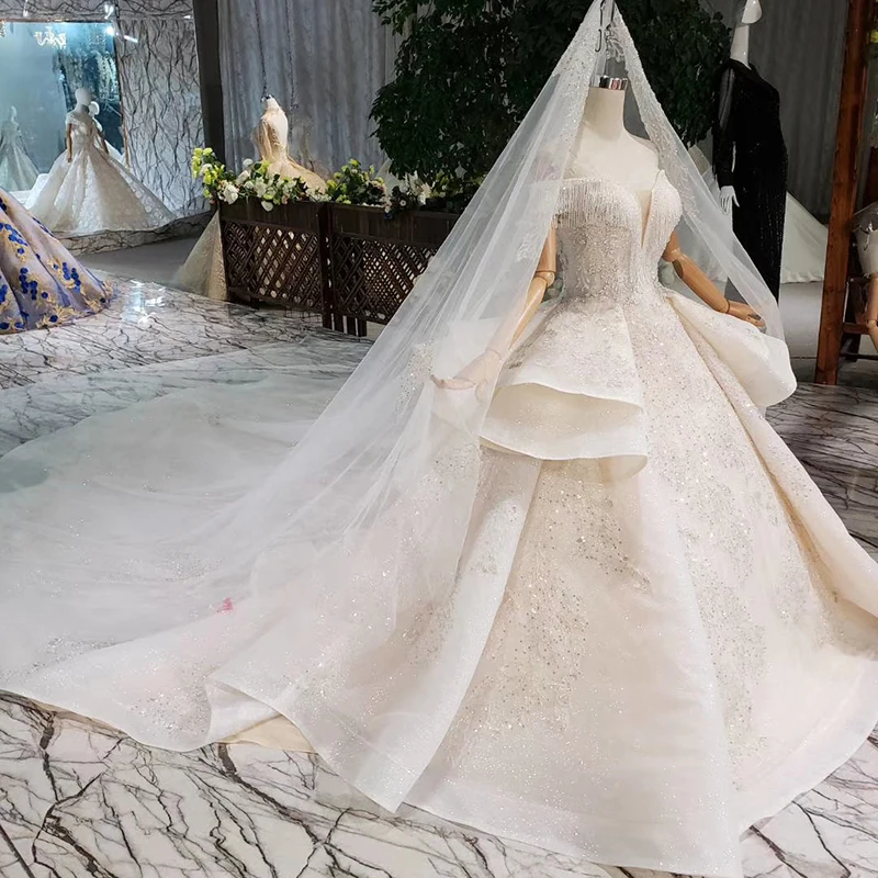 Sexy V Neck Wedding Dresses Off The Shoulder Handmade Appliques Crystal Ball Gown Dress 2020 New Fashion Design Boda | Свадьбы и