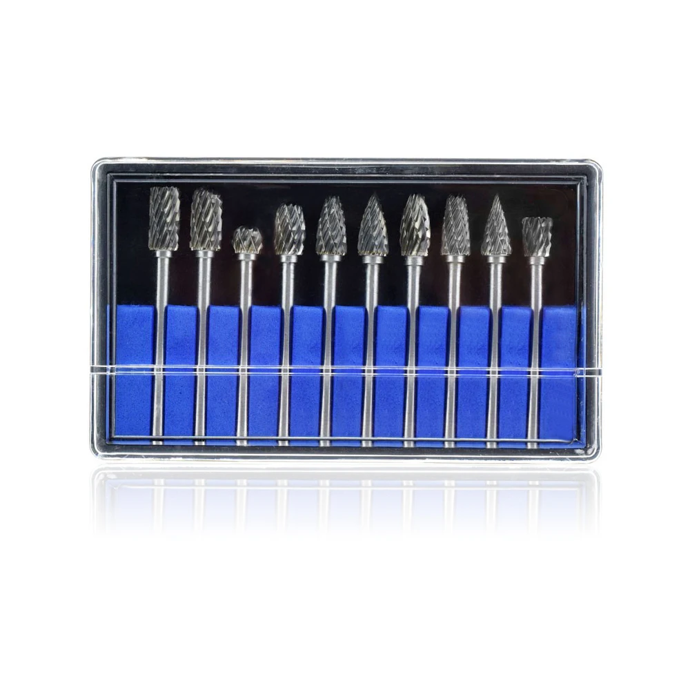 Toolour 10 шт. мини-алмазные сверла Dremel твердосплавные сверла набор роторных сверл микро сверла для металла Деревообработка резьба