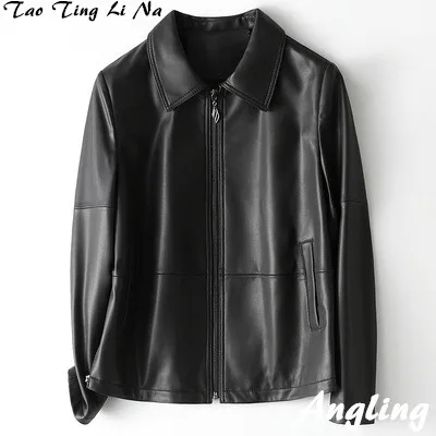 

2021 Women Fashion Genuine Real Sheep Leather Jacket H39