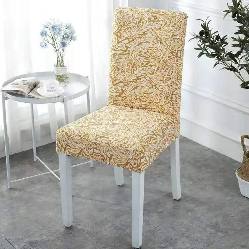 Chaircoverdarkblue Однотонная накидка на обеденные стулья для дома, чехлы на офисные стулья Spadex, эластичные чехлы на стулья для конференций - Цвет: Chaircoverdarkblue