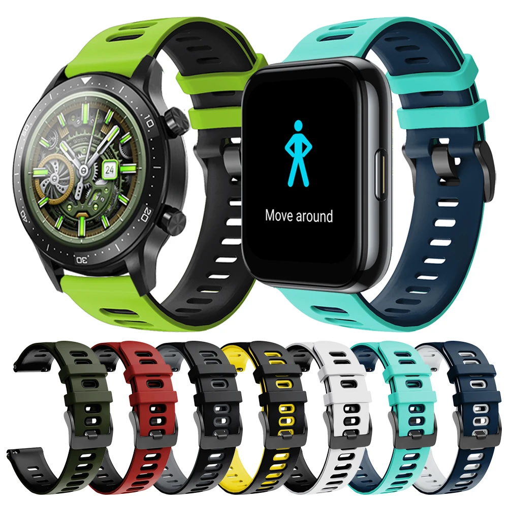 

Ремешок силиконовый для смарт-часов Realme watch 2 Pro/S Pro