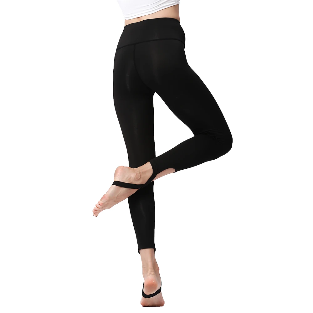

Yoga Pants High Waist Solid Cross Stirrup Stretch Yoga Ballet Dance Training Sport Gym Tights Fitness Leggings for Women