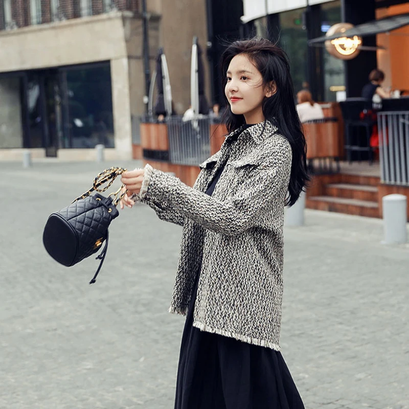 Осенние куртки для женщин винтажная куртка пальто Офисная элегантная верхняя