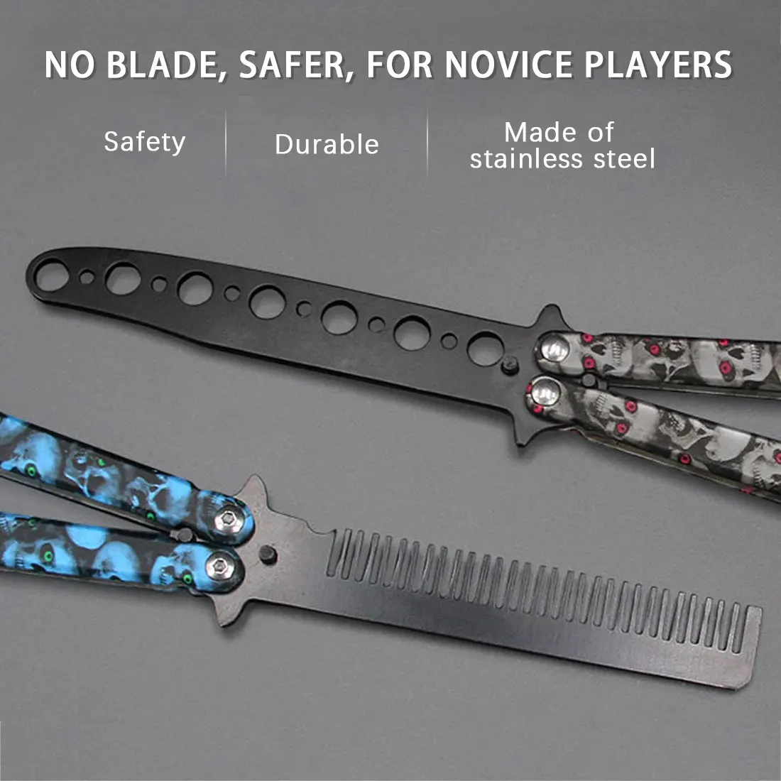 Hож бабочка тренирочный Бабочка Стиль тупые лезвия Ножи инструмент для балисонг