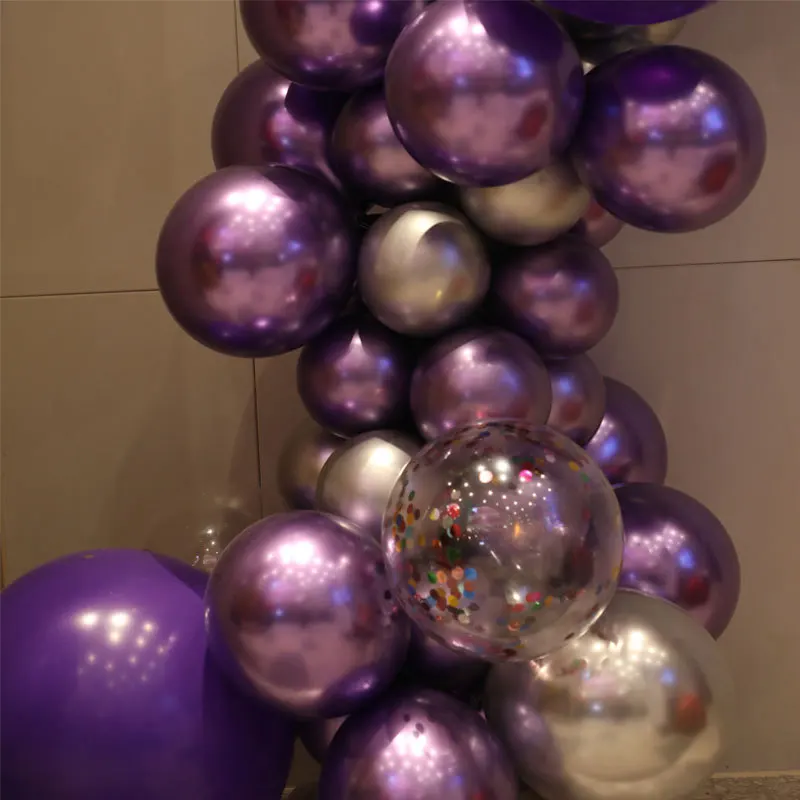 

50pcs wedding decoration latex balloons pearlescent metal bright color latex balloons birthday party wedding room decoration