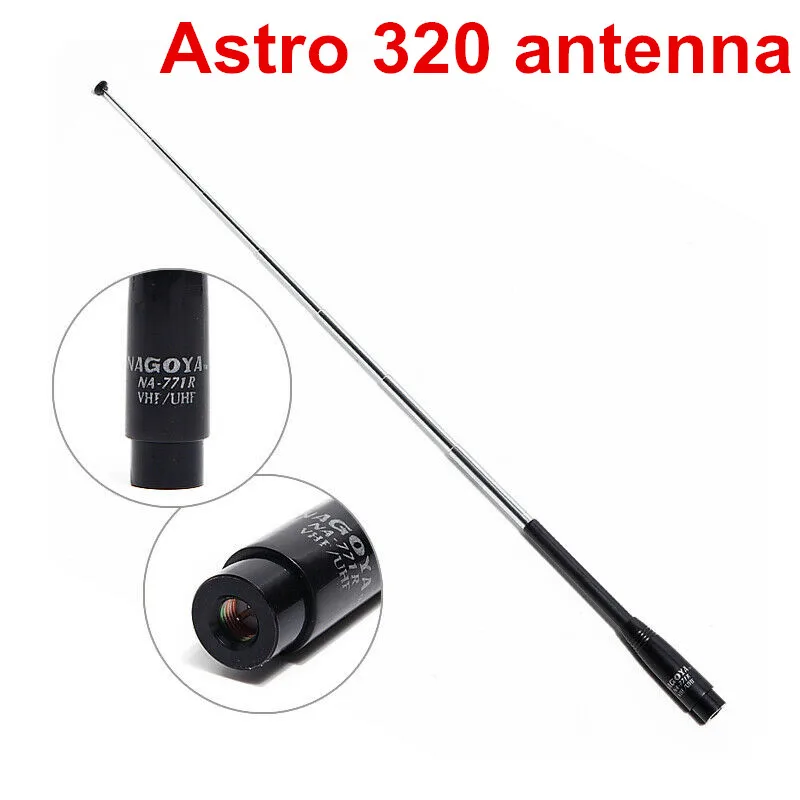 VHF телескопическая антенна astro 320 SMA male of 220 alpha100 Двухдиапазонная 145 435 МГц