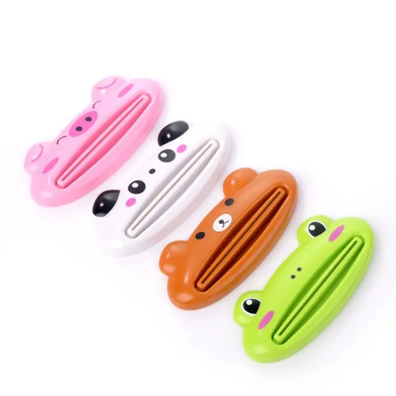 

CN 1PCS Toothpaste Dispenser Cute And Useful Plastic Animal Creative Portable Toothpaste Tube Squeezer Toothpaste Holder Tools