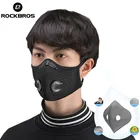 Велосипедная маска ROCKBROS с фильтром, противотуманная дышащая Пылезащитная велосипедная респираторная спортивная защита, Пылезащитная маска для рта
