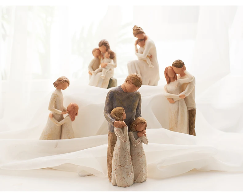 Украшения из смолы в скандинавском стиле полные любви маленькие украшения