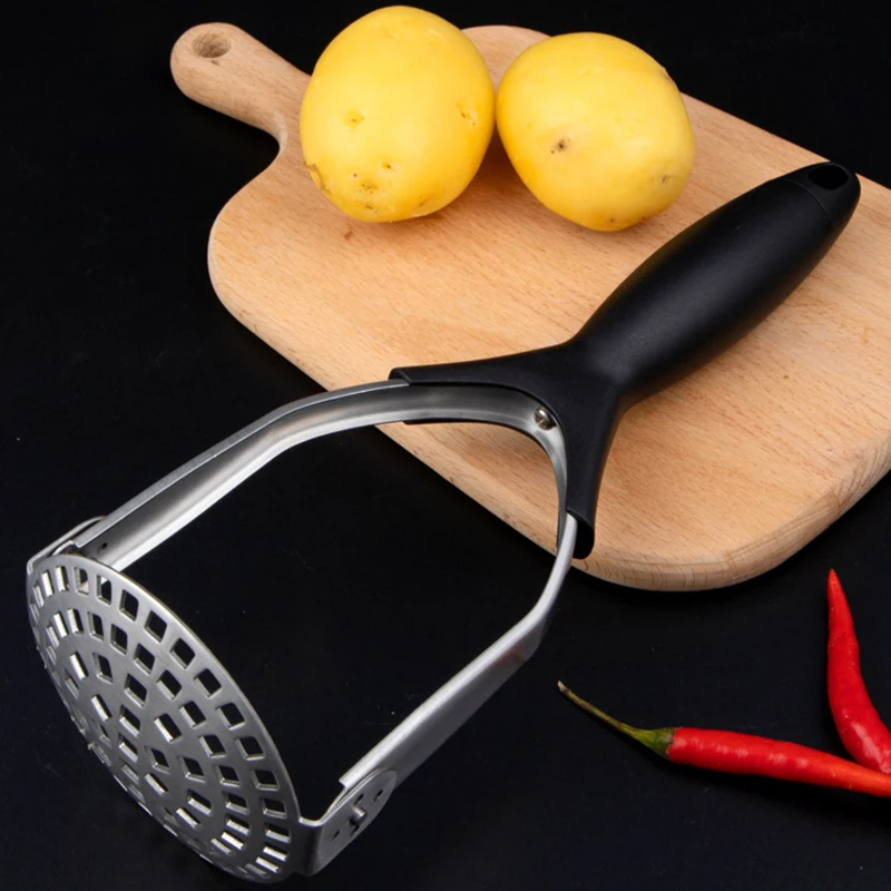 

Folding potato press Manual masher masher Stainless steel potato press Kitchen tool Accessories