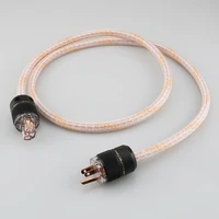 6n occ 12tc audiophile us ac power cord pure copper us hifi power cable eu stardard power cable schuko plug