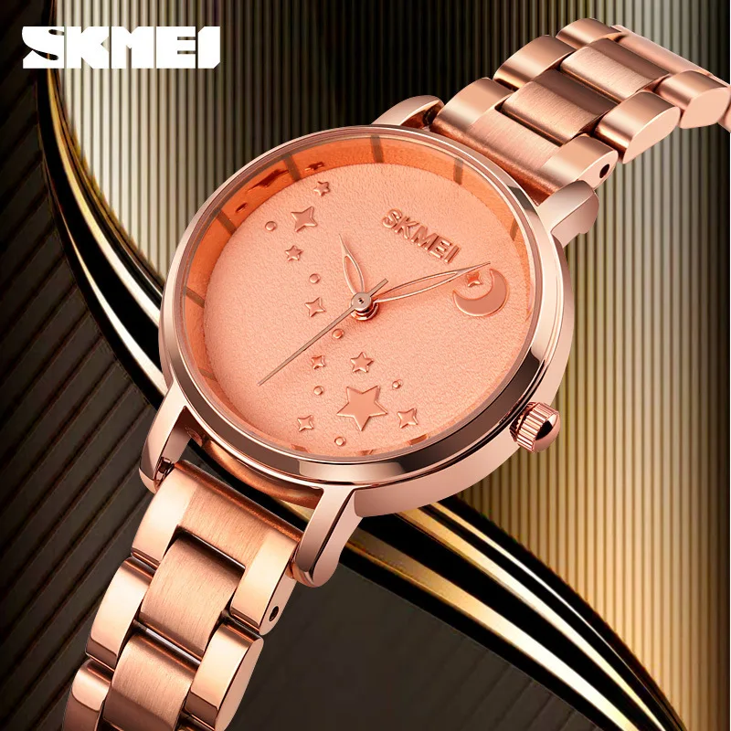 

2021 student sports watch female crown spiral leisure pointer butterfly double snap stainless steel watch manufacturer wholesale