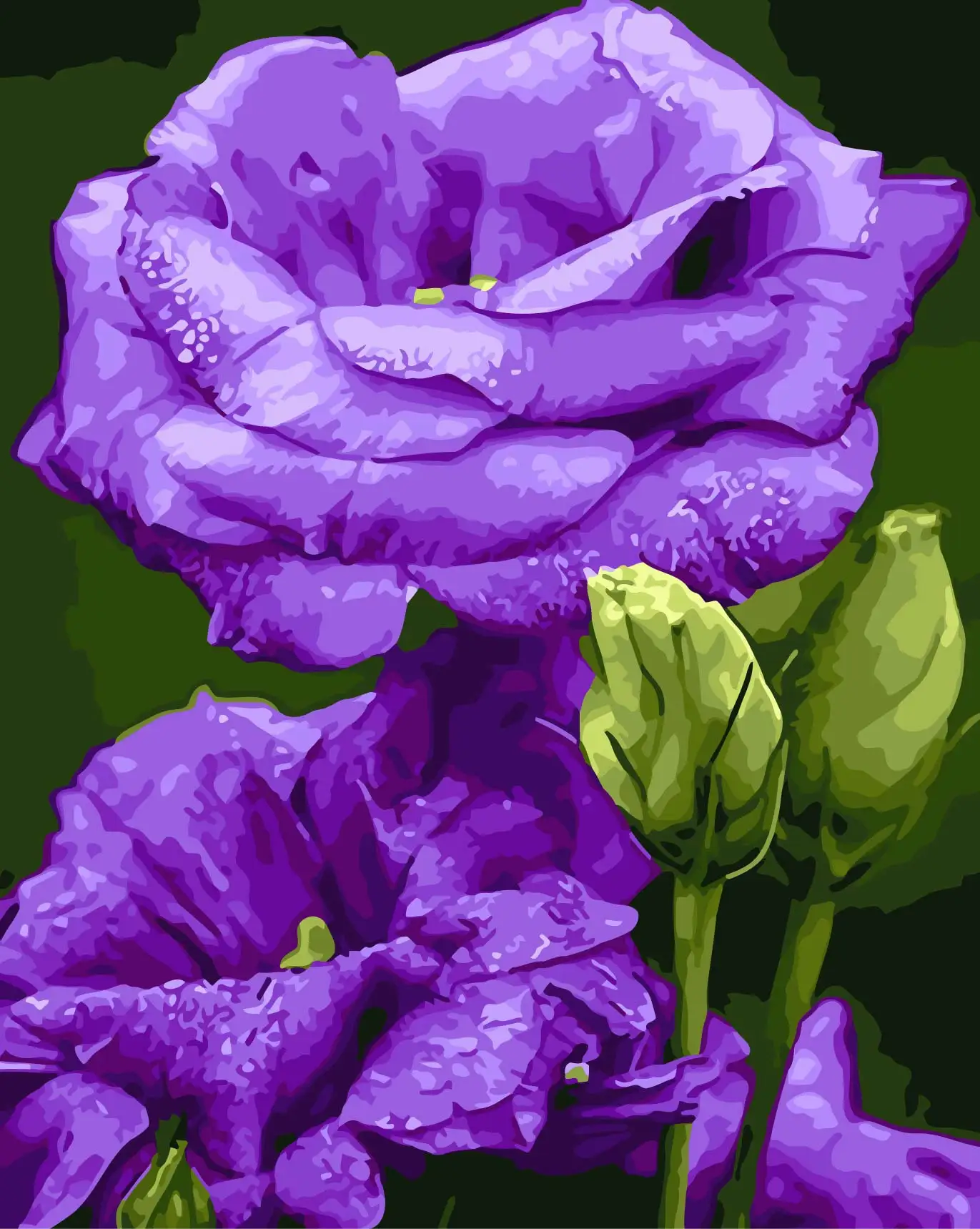 

40x50 см без рамки Flowes Secenery DIY картина по номерам для взрослых детей дома настенные украшения Картина маслом рукой роспись подарок