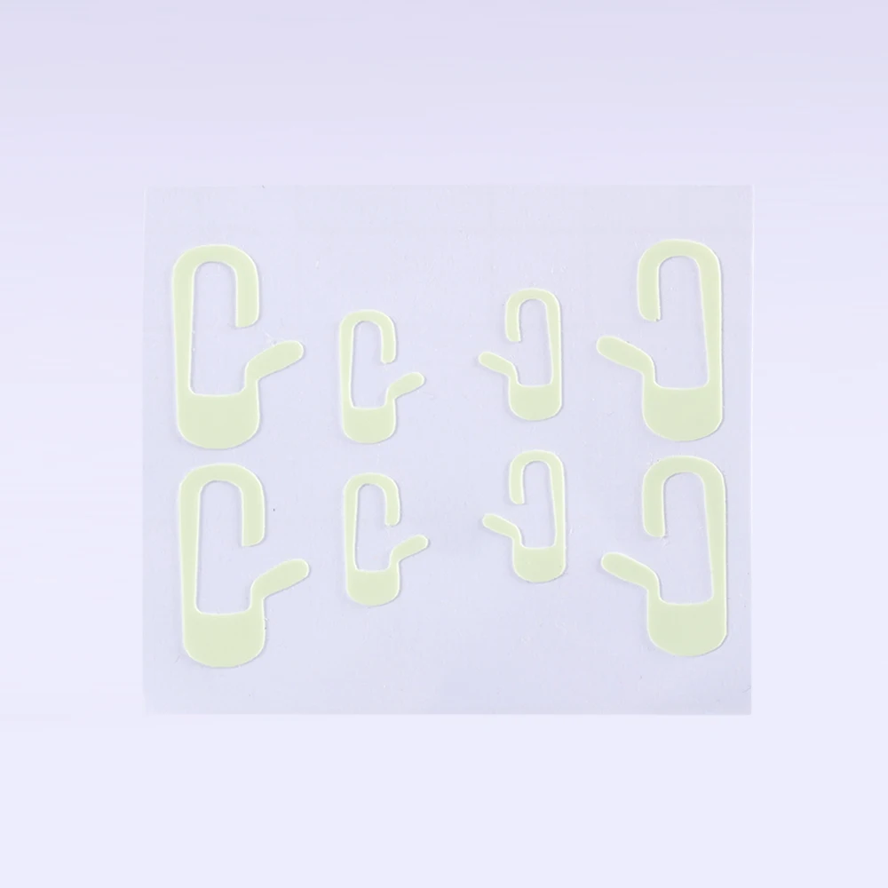 

8Pcs/Set Car Door Open Exit Button Sticker Fit For Tesla Model 3 Interior Decoration Practical Door Prompt Luminous Sticker Kit