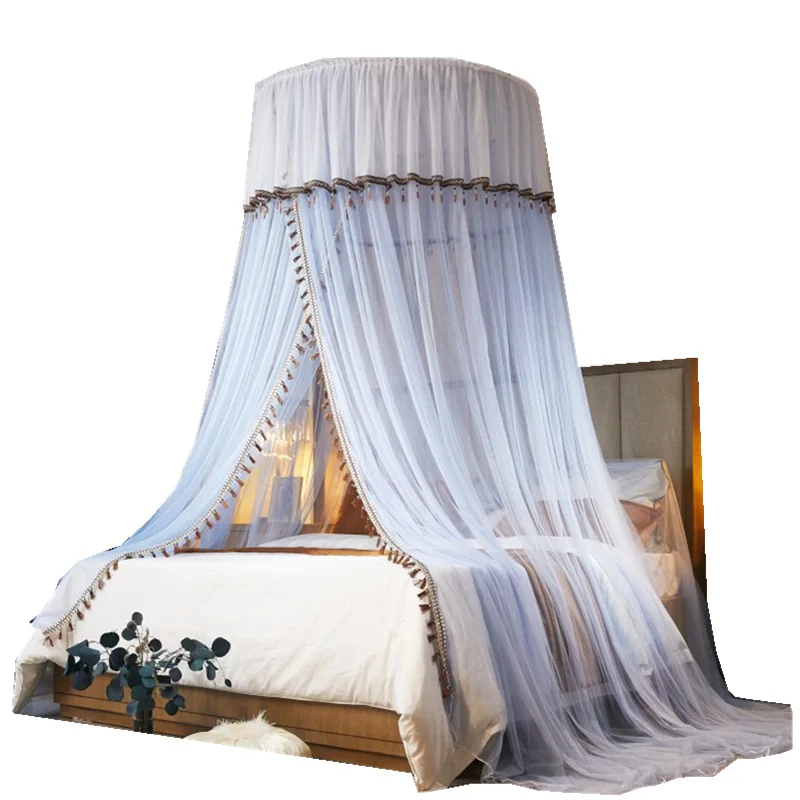 Москитная сетка напольная круглая кровать навес для взрослых девочек Декор
