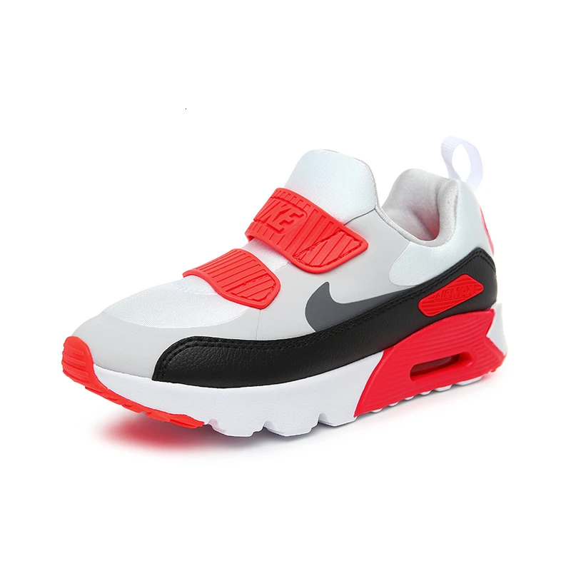 Nike Air Max 90 детская оригинальная обувь для детей; сезон весна-осень; обувь на воздушной подушке удобные кроссовки#881927-002