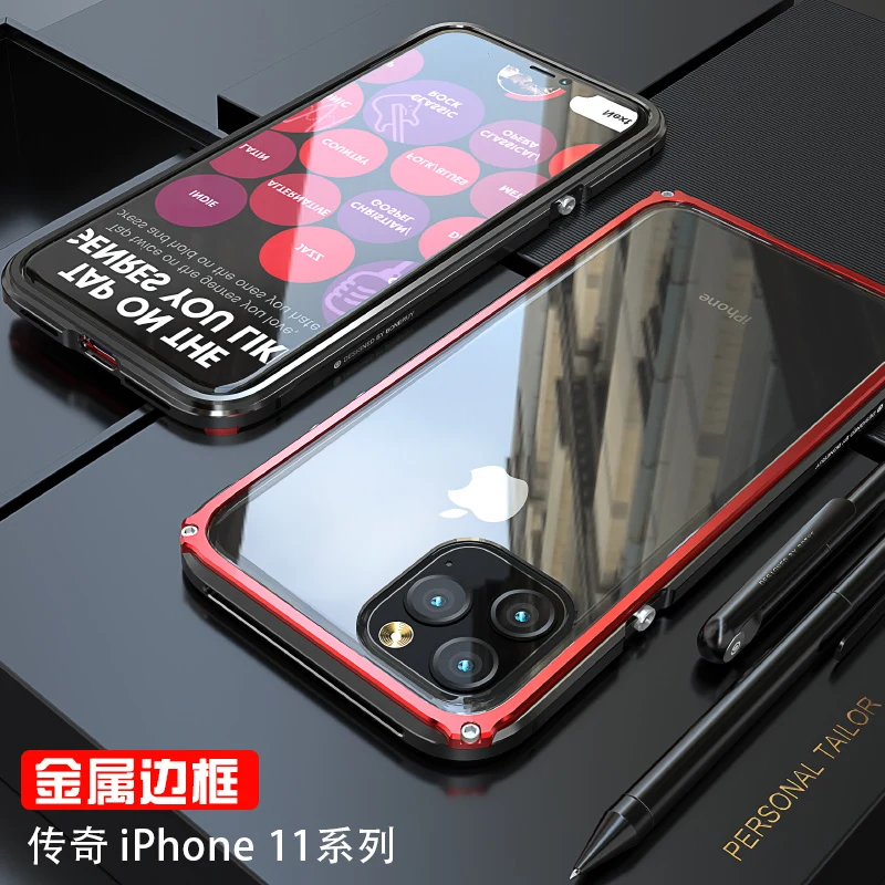 Броня металлический бампер противоударный чехол для iPhone 11 Pro Max чехол сверхмощный защитный чехол для iPhone 11 Pro чехол X XR XS Max
